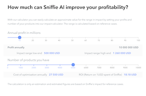 What is the impact Sniffie AI can add to your profitability
