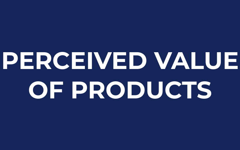 Perceived value of products