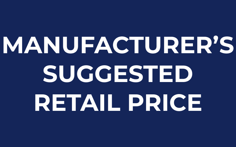 Manufacturer's suggested retail price