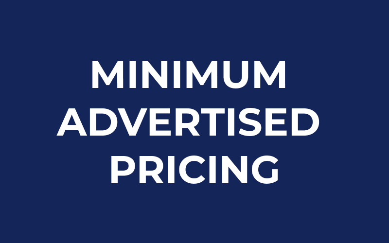 Minimum advertised pricing