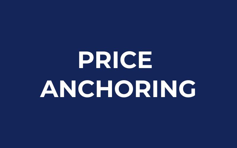 Price anchoring