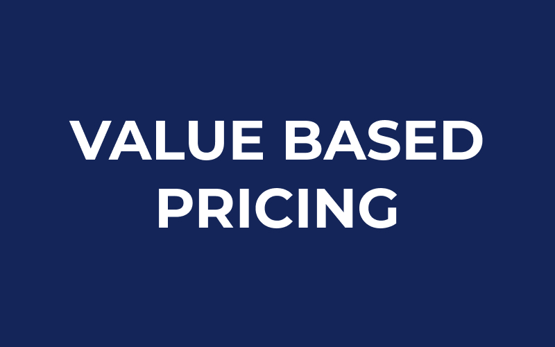 What is value based pricing
