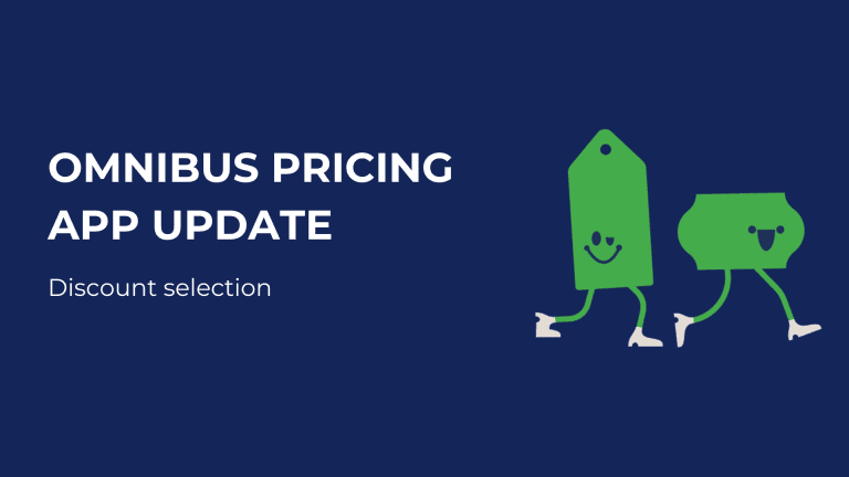 omnibus pricing app update discount selection